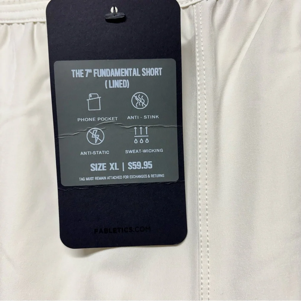 ✨Fabletics The 7” Fundamental Shorts(Lined) Size XL